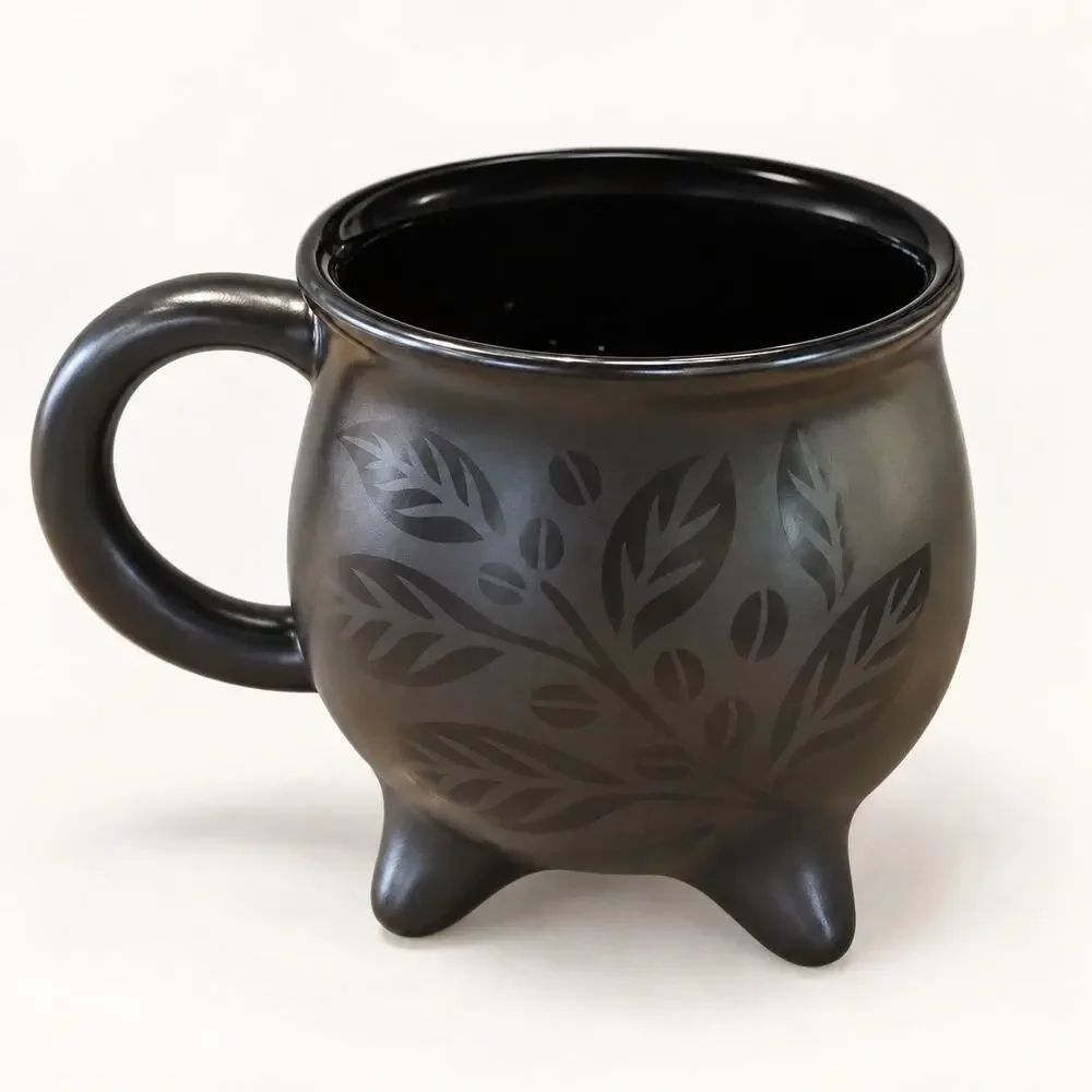 Starbucks 2026 Halloween Black Cauldron Mug 14 Oz New